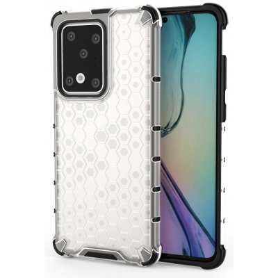 Pouzdro HoneyComb Armor Case odolné Samsung G988 Galaxy S20 Ultra clear bílé – Zboží Mobilmania