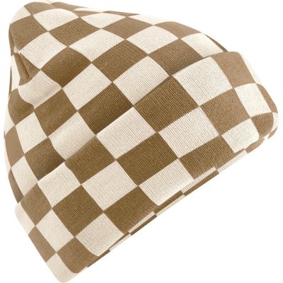Beechfield Čepice Checkerboard B 531 biscuit/alm biscuit/mandle – Hledejceny.cz