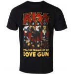 ROCK OFF tričko metal Kiss Love Gun černá – Hledejceny.cz