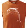 Dětské tričko dětské tričko Delfín, Oranžová