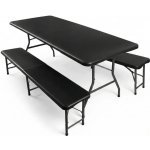 Crossheim C25033 Pivní set plastový skládací 180 cm černá – Sleviste.cz