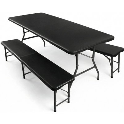Crossheim C25033 Pivní set plastový skládací 180 cm černá – Sleviste.cz