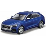Bburago Audi SQ8 modrá 1:32 – Zboží Mobilmania
