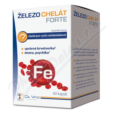 Da Vinci Pharma Železo chelát Forte 60 kapslí – Hledejceny.cz
