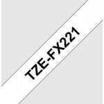 Brother TZE-FX221, černý tisk bílý podklad 8 m x 9 mm – Hledejceny.cz