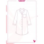 Takoy Elektronický PDF střih na dámskou noční košili Jayde-40-46 – Zboží Dáma