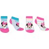 Minnie Mouse Dívčí kotníkové ponožky šedá / proužek