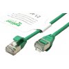 síťový kabel Roline 21.15.3931 UTP, slim, patch, kat. 6a, LSOH, 0,3m, zelený