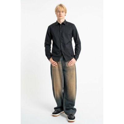 Reporter Young Chlapecké tmavě modré džíny BAGGY s výšivkou dobermana a efektem praní MODRÁ – Zboží Dáma