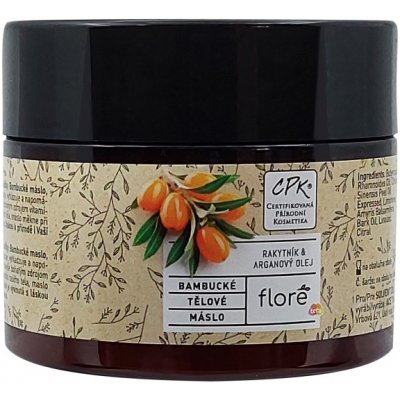 Floré Bambucké tělové máslo rakytník & arganový olej 150 ml – Zbozi.Blesk.cz