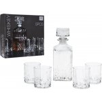 EXCELLENT Whiskey set karafa + sklenice sada 5 ks křišťálové sklo 900 ml – Zboží Dáma