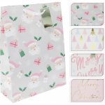 taška dárková 40x30x10cm (XL) VÁNOČNÍ RŮŽ mix dekorů MAT387393 – Zboží Živě