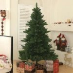 HOMCOM Umělý vánoční stromek 180 cm jedle zelený – Sleviste.cz