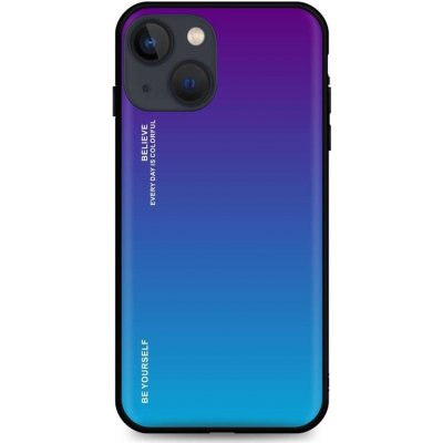 Pouzdro TopQ LUXURY iPhone 13 pevný duhový purpurový