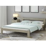 AMI Nábytek masiv VitBed Akio lanýžový dub s roštem – Sleviste.cz