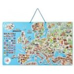 Magnetická mapa EVROPY, společenská hra 3 v 1 v AJ – Hledejceny.cz