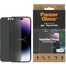 PanzerGlass Ultra-Wide Fit iPhone 14 Pro Max 6,7" Privacy Screen Protection Antibacterial P2774