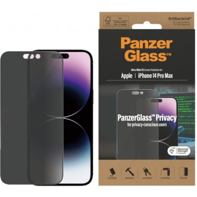 PanzerGlass Ultra-Wide Fit iPhone 14 Pro Max 6,7" Privacy Screen Protection Antibacterial P2774 – Zboží Mobilmania