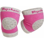 Playshoes Protiskluzové nákoleníky růžovo-šedé – Zboží Mobilmania