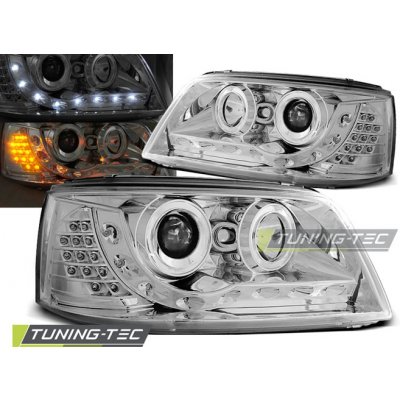 Tuning-Tec Přední čirá LED světla Volkswagen T5 (2003 - 2009) - chromované – Hledejceny.cz