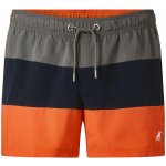Pánské koupací kraťasy olivová / navy modrá / oranžová – Zboží Dáma
