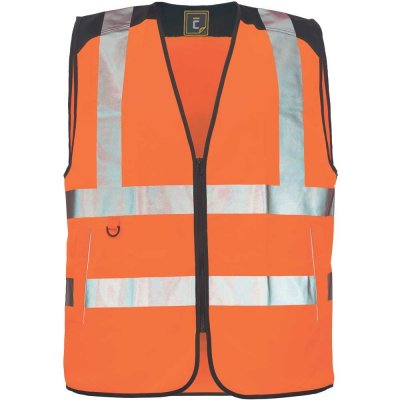 CERVA KNOXFIELD HVPS HI-VIS pracovní vesta s tištěnými 5 cm reflexními pruhy oranžová – Zbozi.Blesk.cz