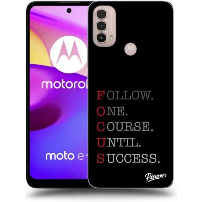 Pouzdro Picasee silikonové Motorola Moto E40 - Focus černé