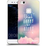 Pouzdro Picasee silikonové Huawei P10 Lite - Think happy be happy čiré