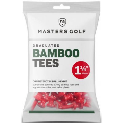 Masters Bamboo Graduated Dřevěná Týčka Červená 32mm, 25ks – Zboží Dáma
