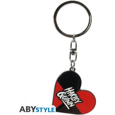 Přívěsek na klíče Abystyle Harley Quinn kov Heart