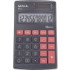Kalkulátor, kalkulačka Maul M 12 kapesní kalkulačka černá Displej (počet míst): 12 na baterii, solární napájení