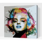 Vymalujsisam MALOVÁNÍ PODLE ČÍSEL MARILYN MONROE BAREVNÝ PORTRÉT – Sleviste.cz