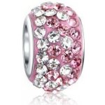 Prosperk Korálek na náramek Pandora růžový s kamínky S1412 – Zbozi.Blesk.cz