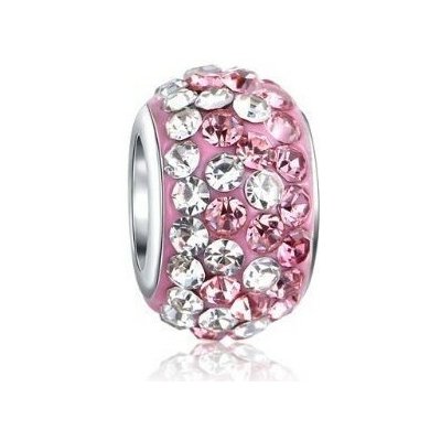 Prosperk Korálek na náramek Pandora růžový s kamínky S1412 – Zbozi.Blesk.cz