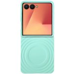 VSECHNONAMOBIL 122757 Pouzdro s vlnitým vzorem Plastový kryt s MagSafe Samsung Galaxy Z Flip7 5G mentolový – Zboží Živě