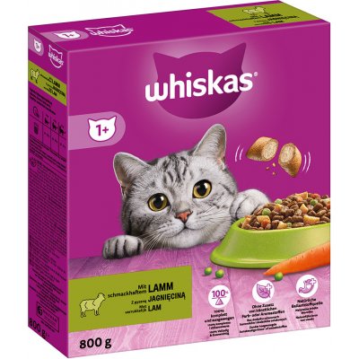 Whiskas 1+ s jehněčím 2 x 800 g