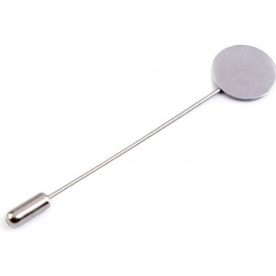 Ozdobný špendlík - polotovar s ploškou Varianta: 1 platina, Balení: 2 ks – Hledejceny.cz