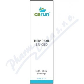 Carun Konopný olej 3% CBD 10 ml