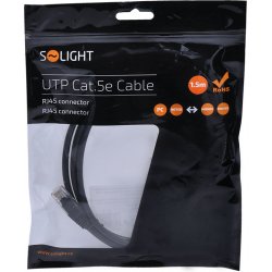 Solight SSC1115E UTP CAT.5E, RJ45 konektor - RJ45 konektor, sáček, 1,5m