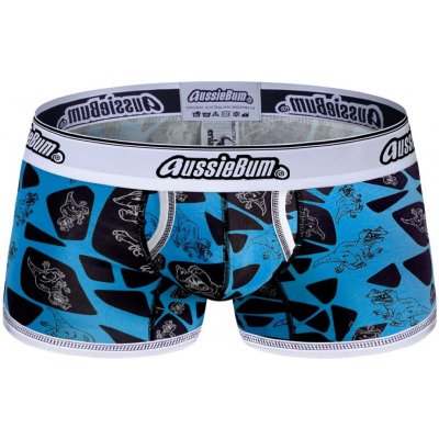 AussieBum pánské Push Up boxerky AussieBum Enlarge 2.0 Dino Blue modrá – Zboží Mobilmania