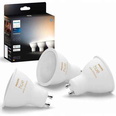 Hue WA sada 3x žárovka LED GU10 4,2W 400lm 2200-6500K CRI80 IP20 – Sleviste.cz