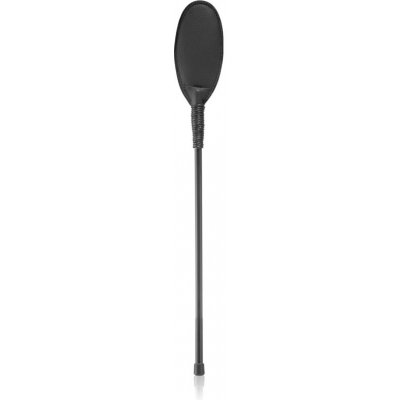 Secret play Riding Crop Oval jezdecký kožený bič Black 39 cm