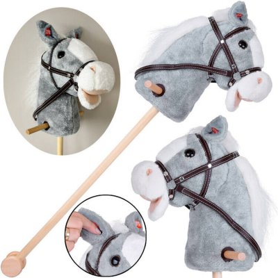Hobby Horse Interaktivní koník Mustang na tyči se zvuky Šedá – Sleviste.cz