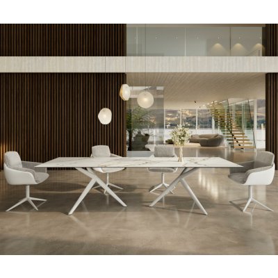 DELIFE Edge 300 x 100 keramika Calacatta Luxe bílá-zlatá-šedá Estelar kulatý kov bílý – Hledejceny.cz