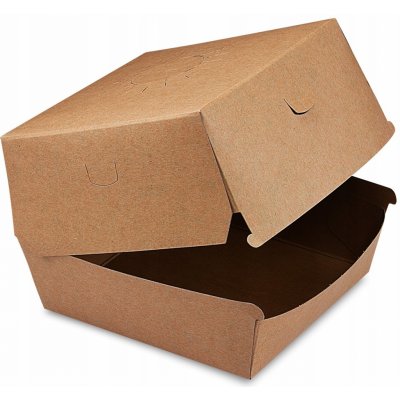 Box na hamburger nepromastitelný hnědý 11 x 11 x 9 cm 48506 – Hledejceny.cz