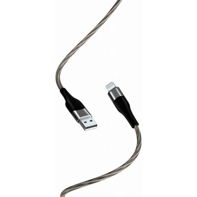 XO NB158 USB - iPhone lightning, 2,4A, 1m, šedý – Zbozi.Blesk.cz