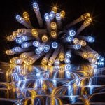Voltronic světelný déšť 600 LED teplá studená bílá – Zboží Dáma