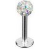 Piercing Šperky4U piercing do brady labreta SWAROVSKI elements duhové krystaly LB01097-AB