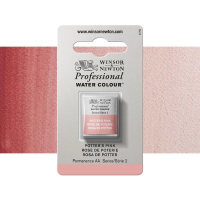 Winsor & Newton Professional Akvarelová barva půlpánvička Potter's Pink – Zboží Mobilmania