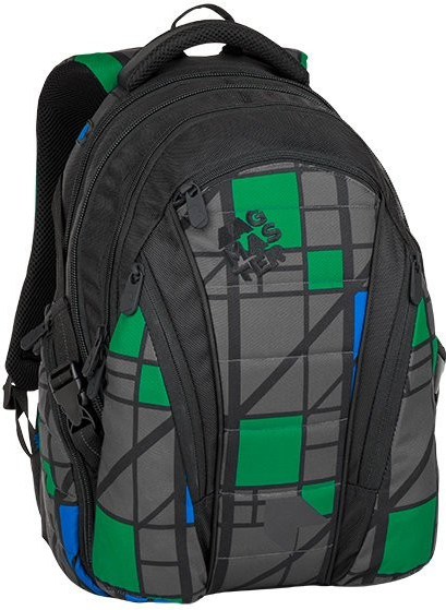 Bagmaster batoh Bag 8 H černá-šedá-zelená